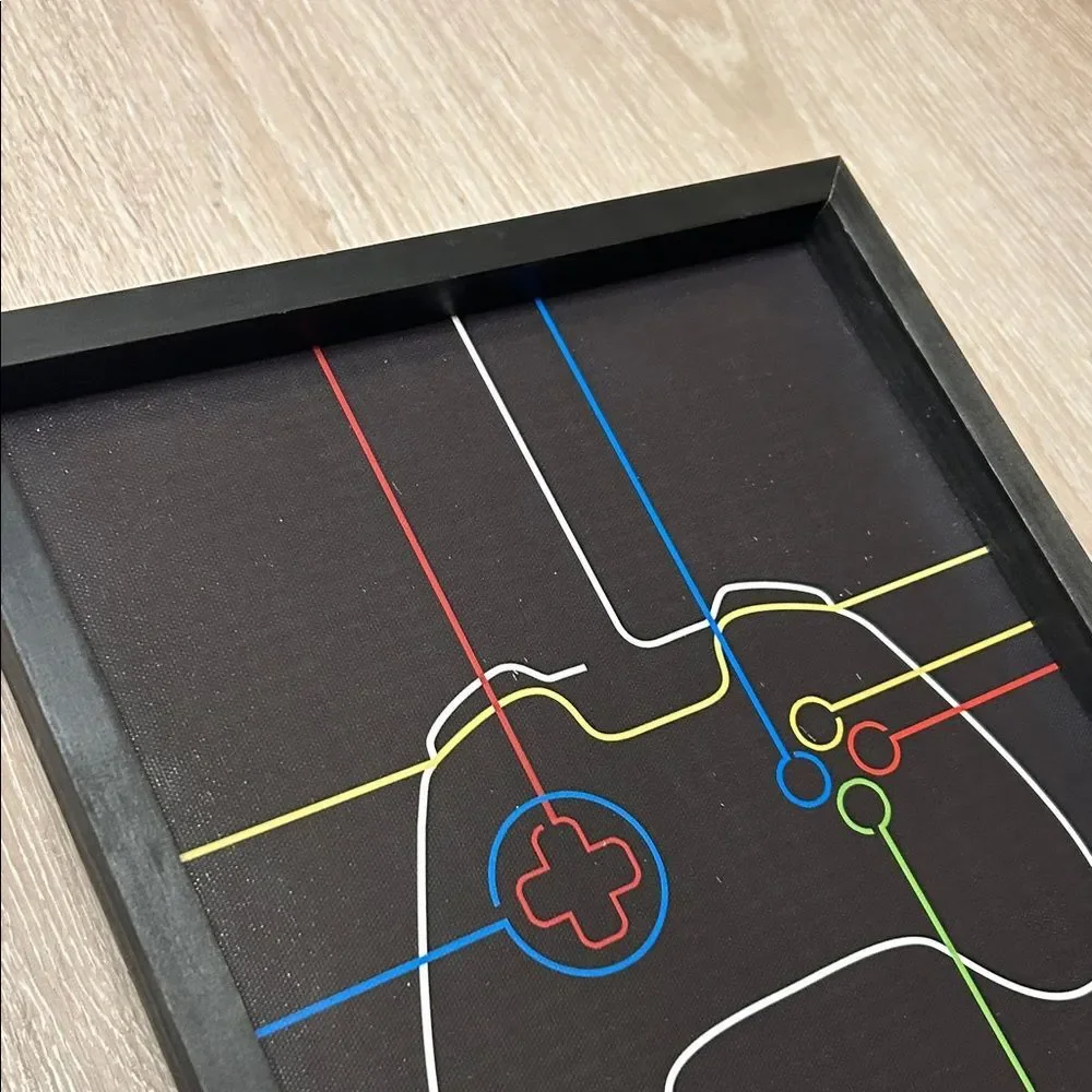 At Home Framed Gaming Controller Wall Art